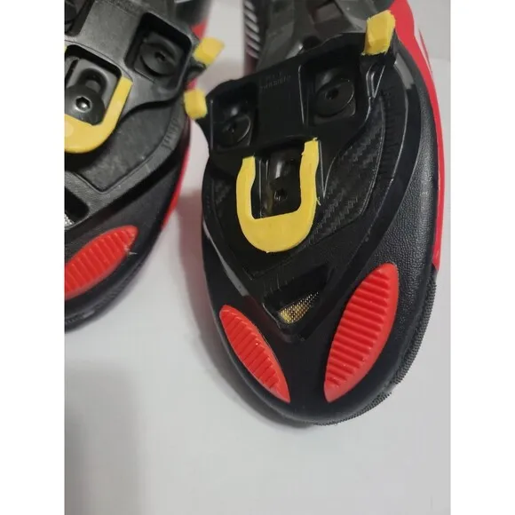 Tiebao Road Cycling Ciclismo Shoes Lock Pedal Cleated Durable RED US 10/EU 43