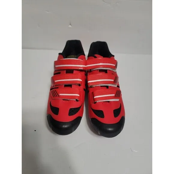 Tiebao Road Cycling Ciclismo Shoes Lock Pedal Cleated Durable RED US 10/EU 43