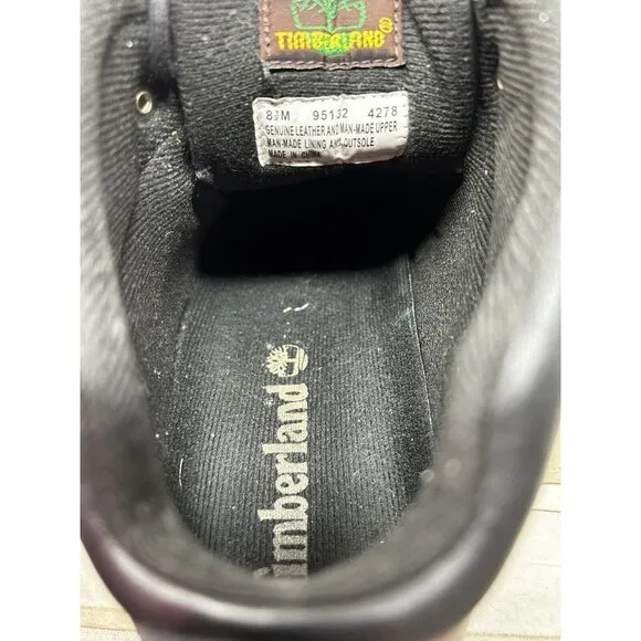 Timberland Black Leather Split Rock Hiker Shoes Men’s Size 8.5M