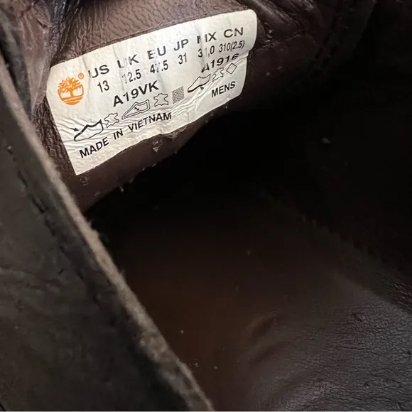 Timberland boot company leather lace up shoes women’s size 13