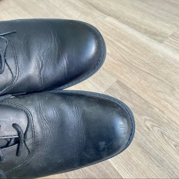 Timberland Ortholite Black Leather Formal Dress Shoes Low