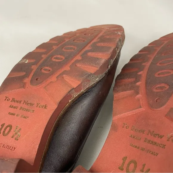 To Boot Adam Derrick Brown Double Monk Strap Shoes 10.5