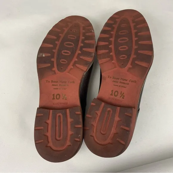 To Boot Adam Derrick Brown Double Monk Strap Shoes 10.5