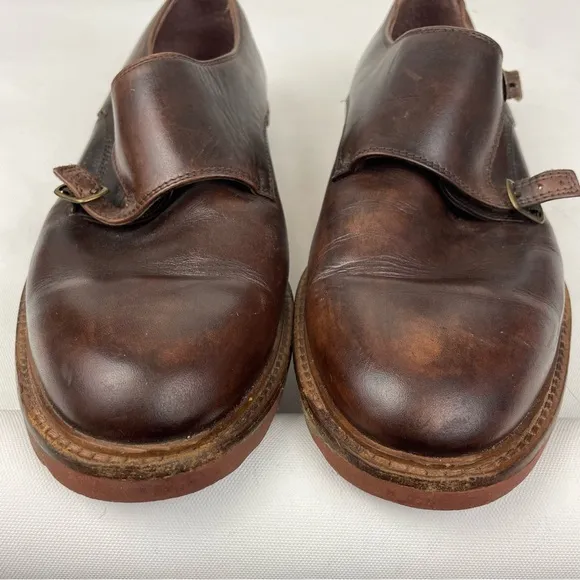 To Boot Adam Derrick Brown Double Monk Strap Shoes 10.5