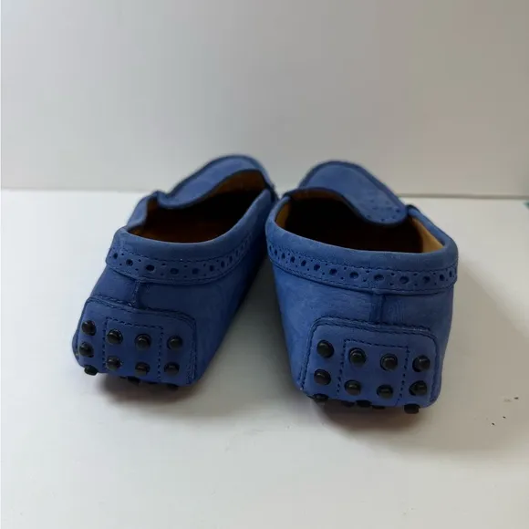 TOD’s Blue Suede Women’s Driving Loafer Shoes EU size 36.5 US size 6.5