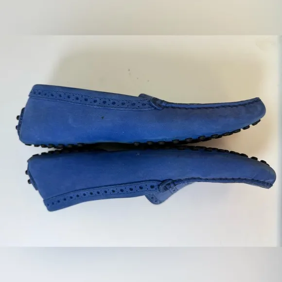 TOD’s Blue Suede Women’s Driving Loafer Shoes EU size 36.5 US size 6.5