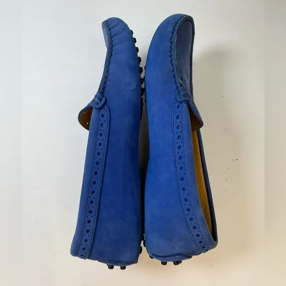 TOD’s Blue Suede Women’s Driving Loafer Shoes EU size 36.5 US size 6.5