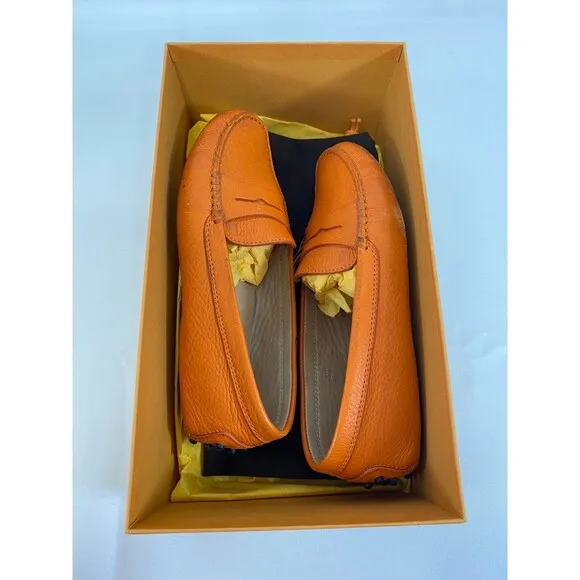 TOD’S Gommini Mocassino Orange Size 35.5 Women’s Box &amp; Dust Bag