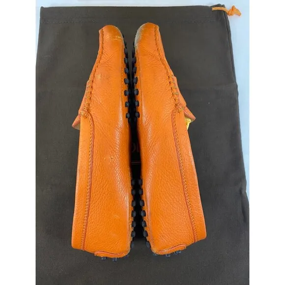 TOD’S Gommini Mocassino Orange Size 35.5 Women’s Box &amp; Dust Bag
