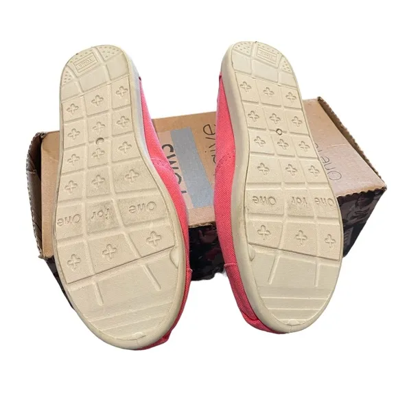 TOMS Kids Pink Canvas Classic