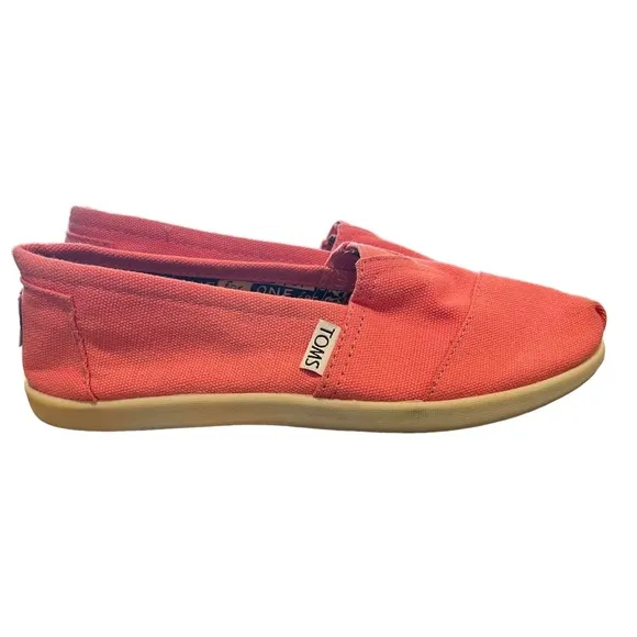 TOMS Kids Pink Canvas Classic