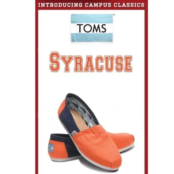 Tom’s limited edition orange/blue campus classics