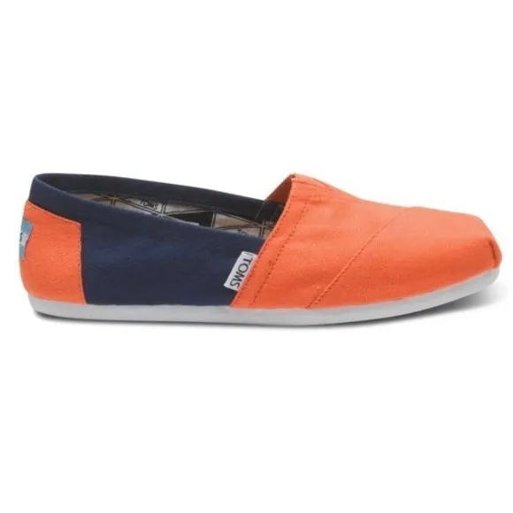 Tom’s limited edition orange/blue campus classics