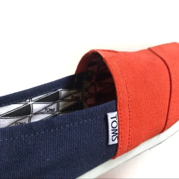 Tom’s limited edition orange/blue campus classics