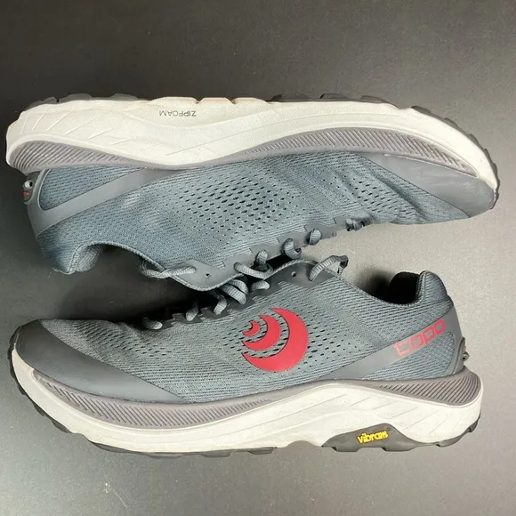 Topo Ultraventure 3 Grey Athletic Running Sneaker Shoes Men’s size 11.5