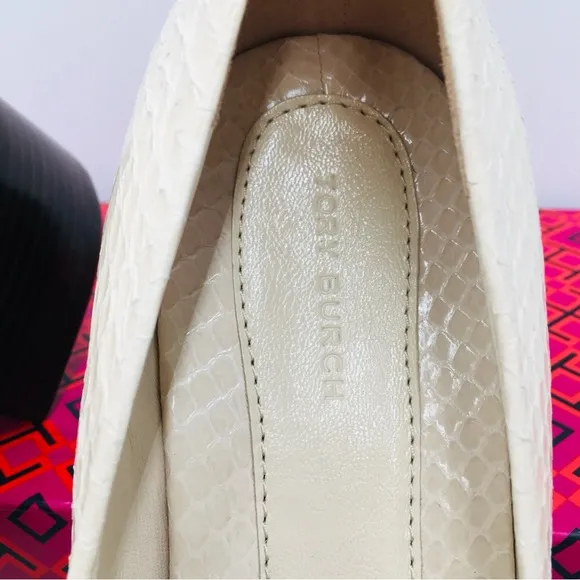 Tory Burch Georgia New Cream Leather Pumps Women’s Size 9 Medium