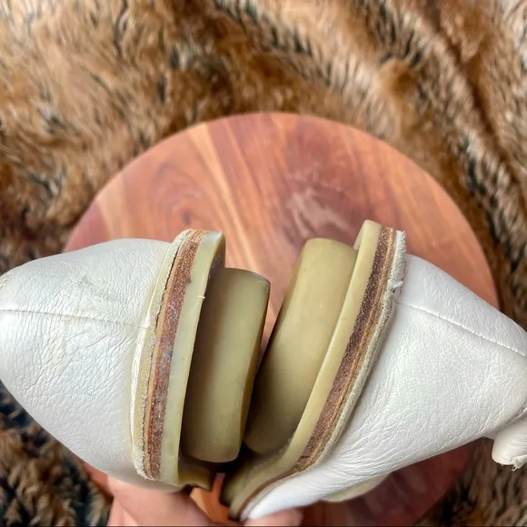 Trippen White leather Side Strap Ankle Maccasan