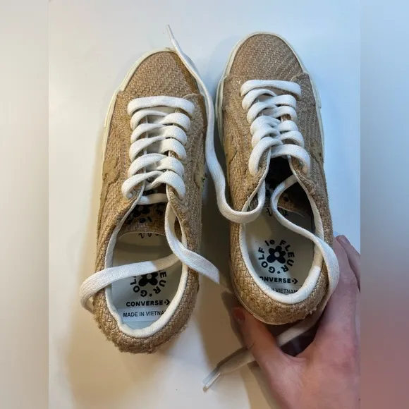 Tyler the Creator Golf Le Fleur potato sack shoes burlap converse
