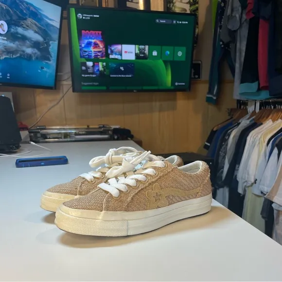 Tyler the Creator Golf Le Fleur potato sack shoes burlap converse