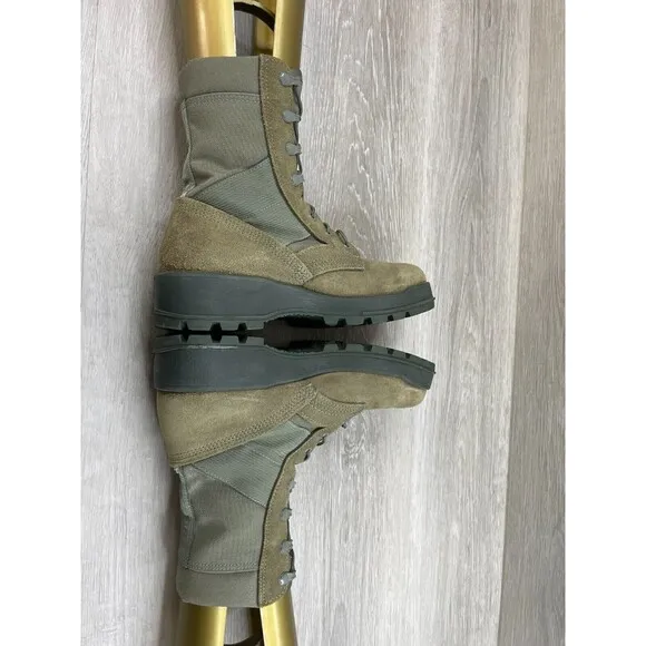 UFCW Mondo PT 8430 Men's 6R Green Leather Hot Weather Steel Toe Combat Duty Boo