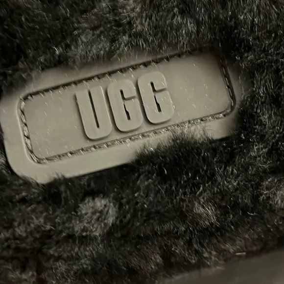 Ugg Australia Disco slides sandals shoes black new 1112258 Women’s size 7