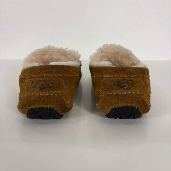 UGG Chestnut Fur Lined Slipper Shoes Men’s size 8