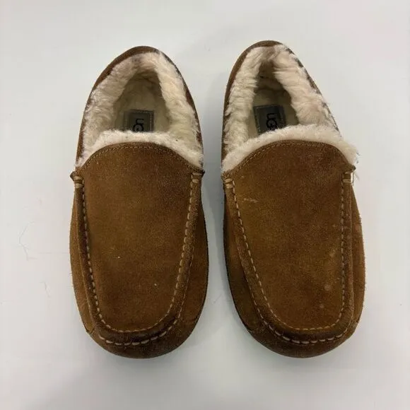 UGG Chestnut Fur Lined Slipper Shoes Men’s size 8