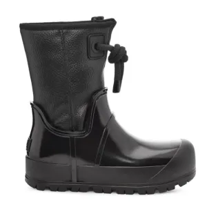 UGG Raincloud Lace Rain Snow BOOTS Size 41 10 Black Suede Waterproof NEW $175