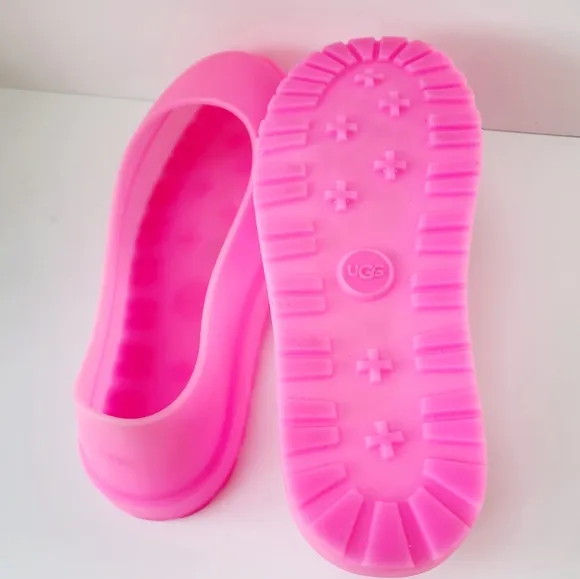 UGG  UGGguard Galosh Rain Boot Cover Pink Rubber UNISEX