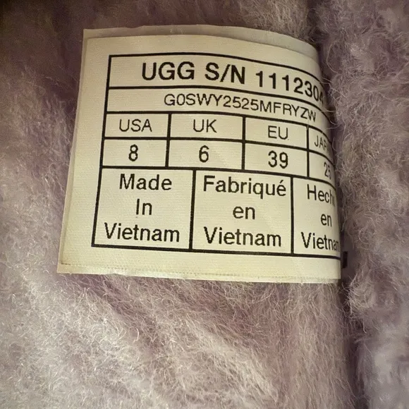 UGG Women’s SCUFFETTE Glittered Purple Multicolor Slipper Shoes Size US 8