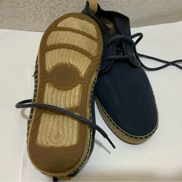 UGG1010116 Men’s lace up shoes blue  SZ 7 /39.5