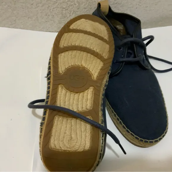 UGG1010116 Men’s lace up shoes blue  SZ 7 /39.5