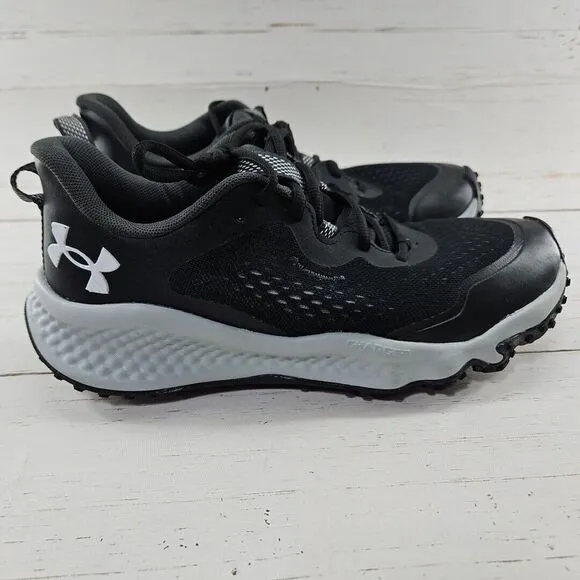 Under Armour Charged Maven Trail Mens‎ 8.5 Black Mod Gray White Running Shoes
