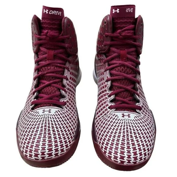 Under Armour Clutchfit Drive 3 Red Burgundy Basketball Athletic Shoes Size 8