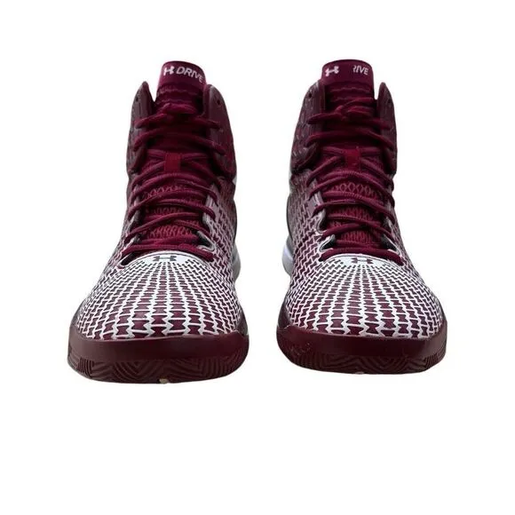 Under Armour Clutchfit Drive 3 Red Burgundy Basketball Athletic Shoes Size 8