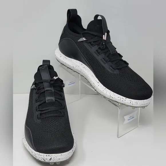 Under Armour Curry 8 Golf SL Tour Shoes 3023734-001 Black White Mens Size 10.5