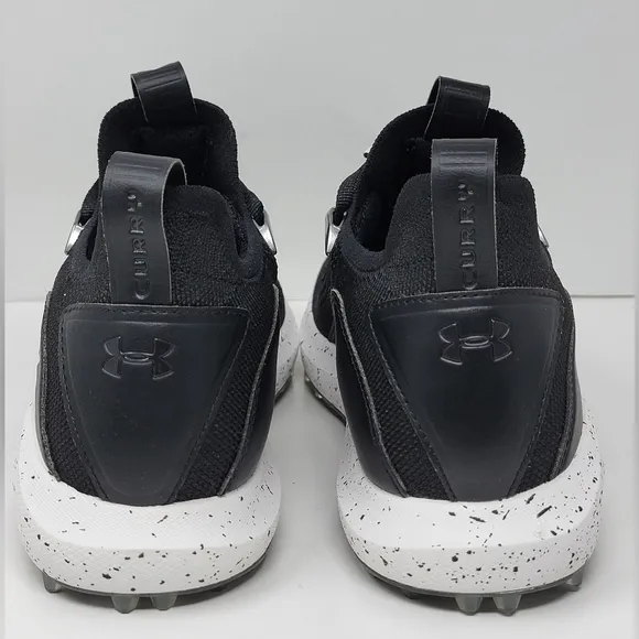 Under Armour Curry 8 Golf SL Tour Shoes 3023734-001 Black White Mens Size 10.5