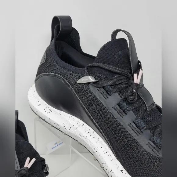 Under Armour Curry 8 Golf SL Tour Shoes 3023734-001 Black White Mens Size 13 New
