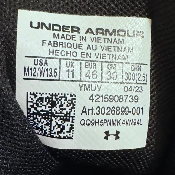 Under Armour Curry Flow 9 Basketball Shoes Mens 12 Womens 13.5 Athletic Sneakers
