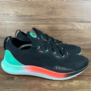 Under Armour Curry Flow Go Low ‘Viral Blue’ Knit Sneakers Shoes Men’s Size 12.5