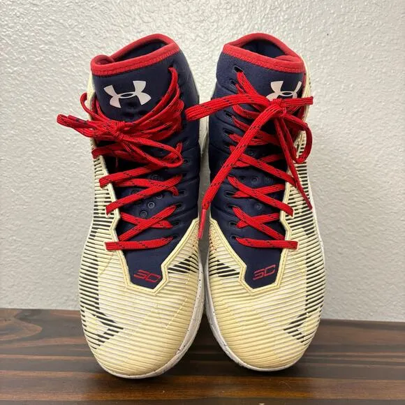 Under Armour Curry Hoop Nation Men’s Size 10 USA Color 1274425-107 Lace Up Shoes