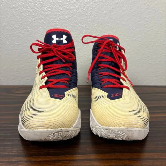 Under Armour Curry Hoop Nation Men’s Size 10 USA Color 1274425-107 Lace Up Shoes