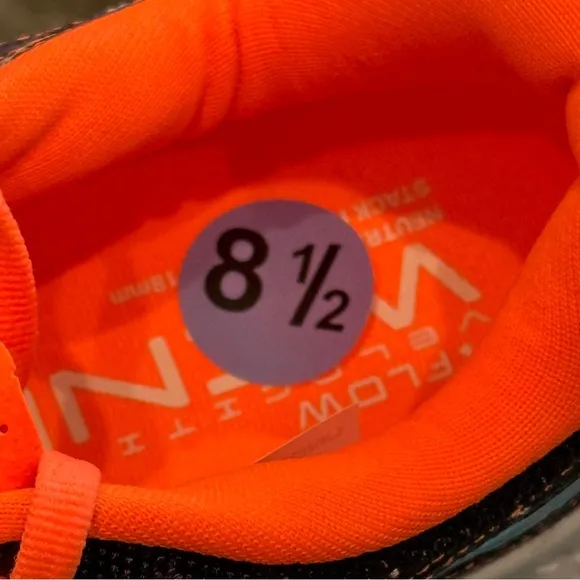 Under Armour Mens Flow Velociti Wind 2 Running Shoes Purple Orange Size 8.5 NEW