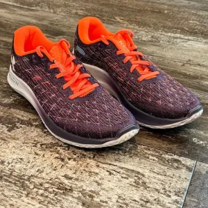 Under Armour Mens Flow Velociti Wind 2 Running Shoes Purple Orange Size 8.5 NEW