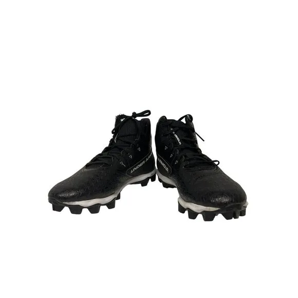 Under Armour Men's Hammer Mid RM Football Cleats Shoes Black 302119002 Size 9.5