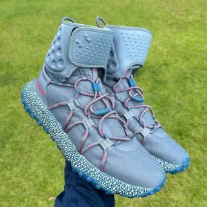 Under Armour Men’s  HOVR Summit Fat Tire Cuff Grey Blue Shoes 3022945-104