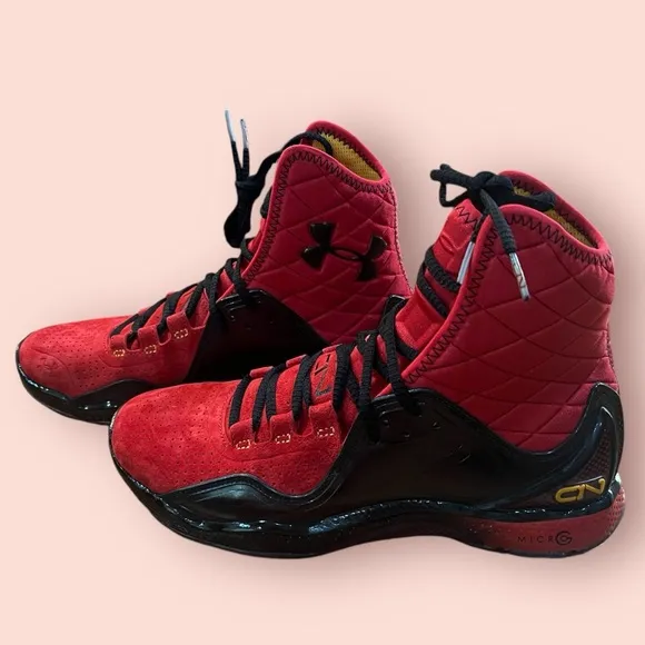 Under Armour Men’s Unveils Cam Newton Highlight Trainer Shoes (Red/Black)