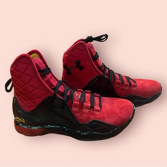 Under Armour Men’s Unveils Cam Newton Highlight Trainer Shoes (Red/Black)
