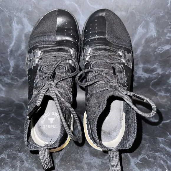 Under Armour Project Rock 1 Black Athletic Basketball Shoes Men’s Size 9