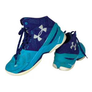 UNDER ARMOUR Size 8.5 Father to Son Curry 2 Teal Shoes Purple Lace Up Sneaker